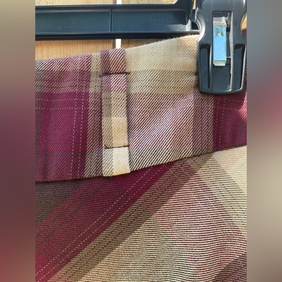 DRESS Barn PLAID ALINE ACADEMIA COLLEGIATE HIGH WAIST KNEE LENGTH SKIRT SZ 8 EUC - Picture 4 of 5